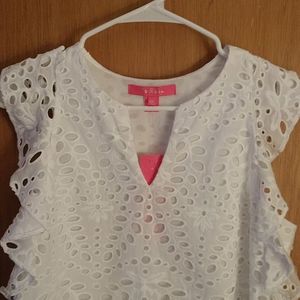 Lilly Pulitzer Faun Eyelet top